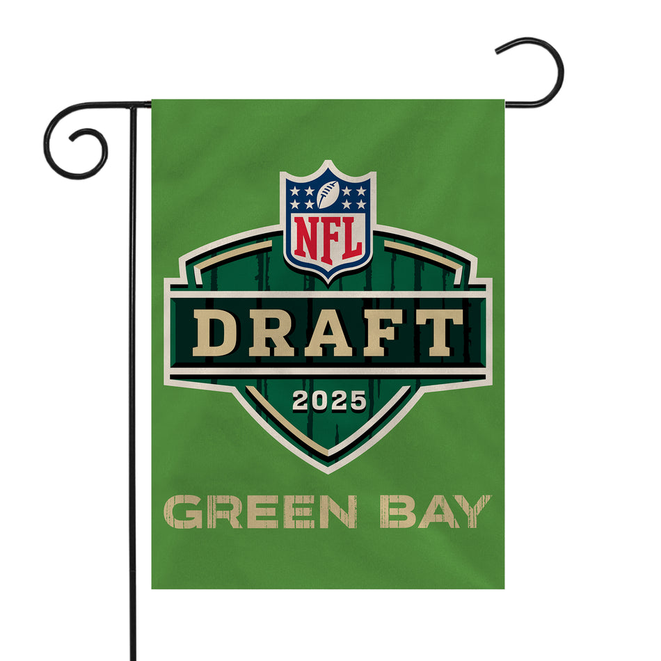 2025 Green NFL Draft Green Bay Garden Flag-Garden Flag-Fly Me Flag