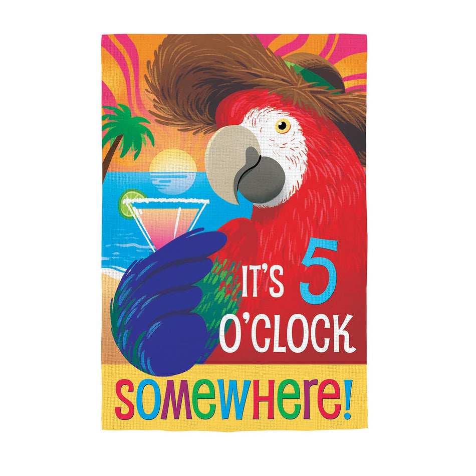 5 o Clock Parrot House Banner