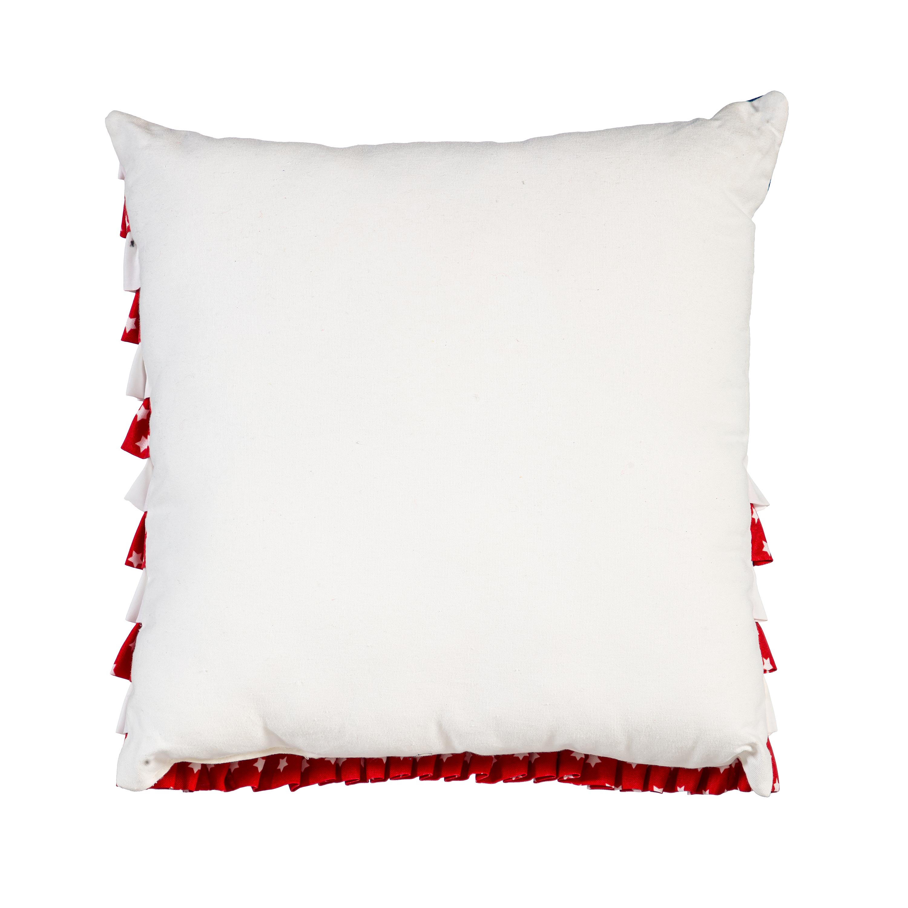 American Flag Pleated Square Pillow-Decorations-Fly Me Flag