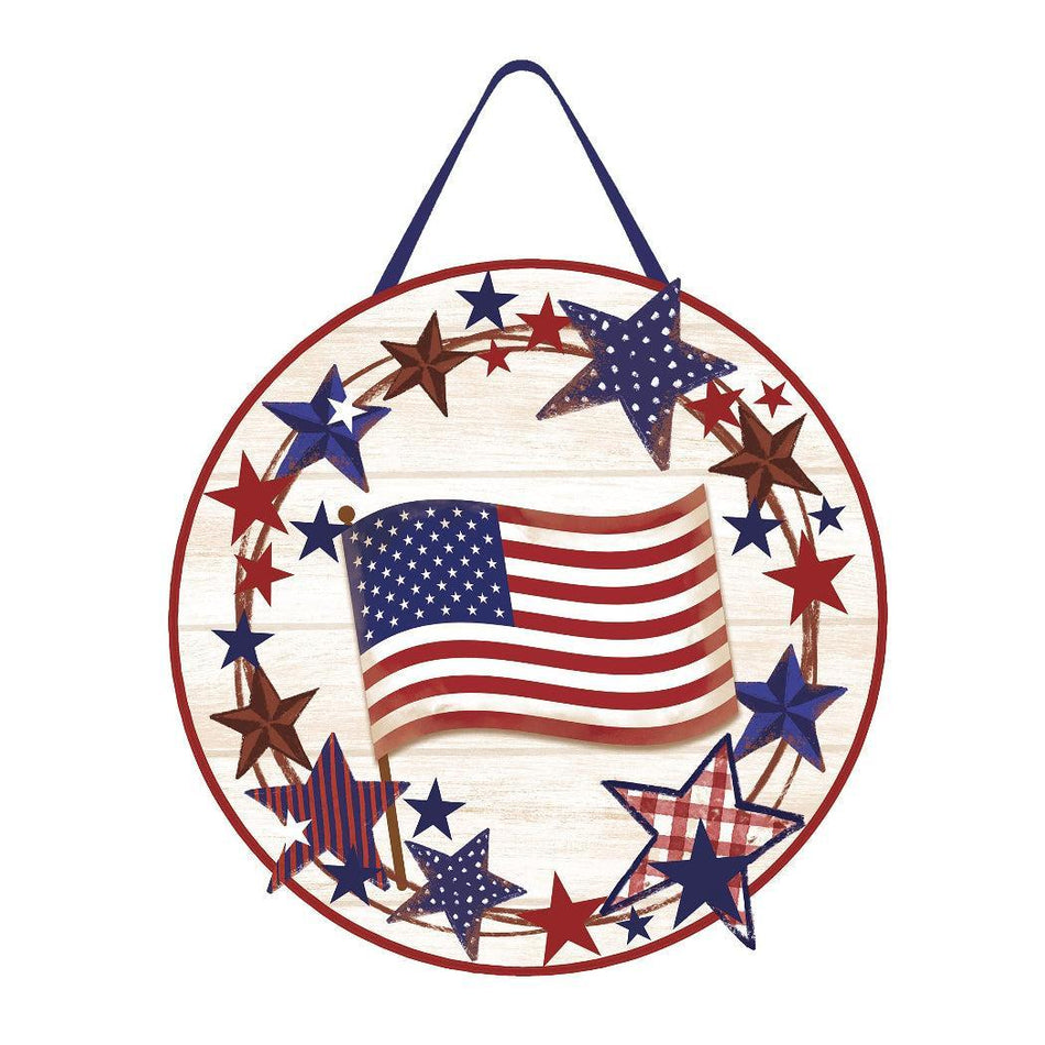 American Star Wreath Door Décor