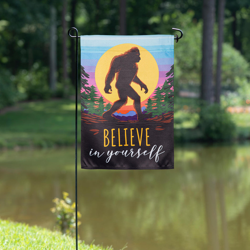 Big Foot Believe in Yourself Garden Flag