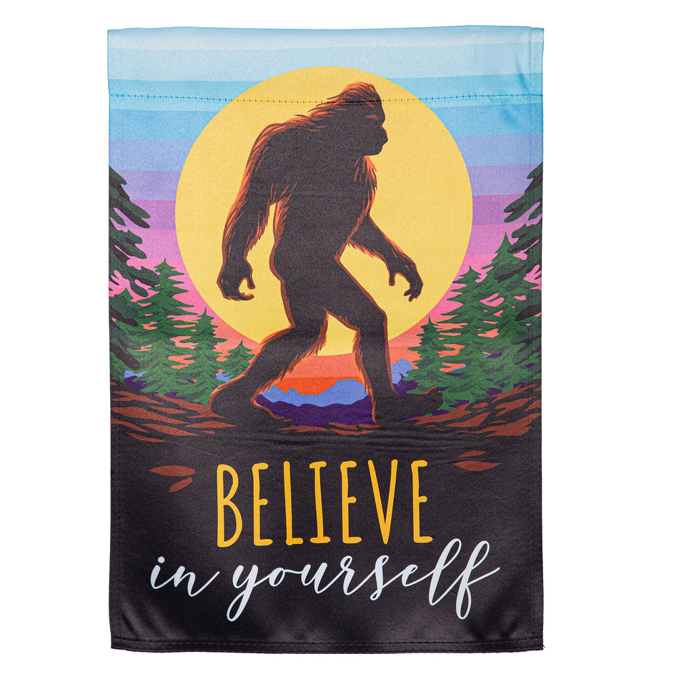 Big Foot Believe in Yourself Garden Flag