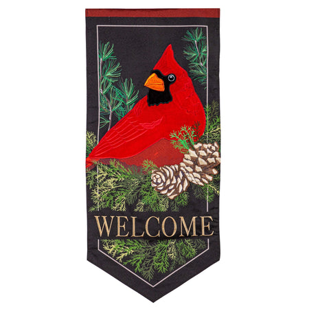 Cardinal and Evergreen Textile Decor Flag-Garden Flag-Fly Me Flag