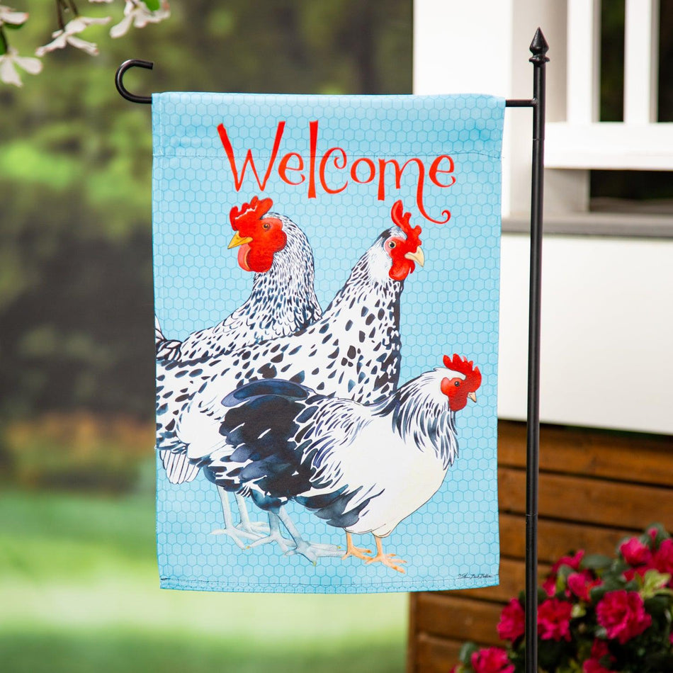 Chickens Garden Flag