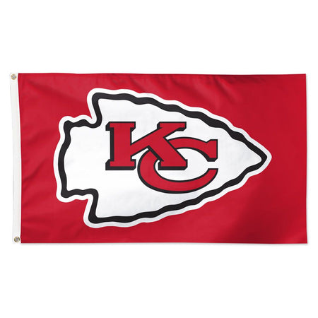 Deluxe 3' x 5' Flag - Kansas City Chiefs Logo Red Flag-Flag-Fly Me Flag