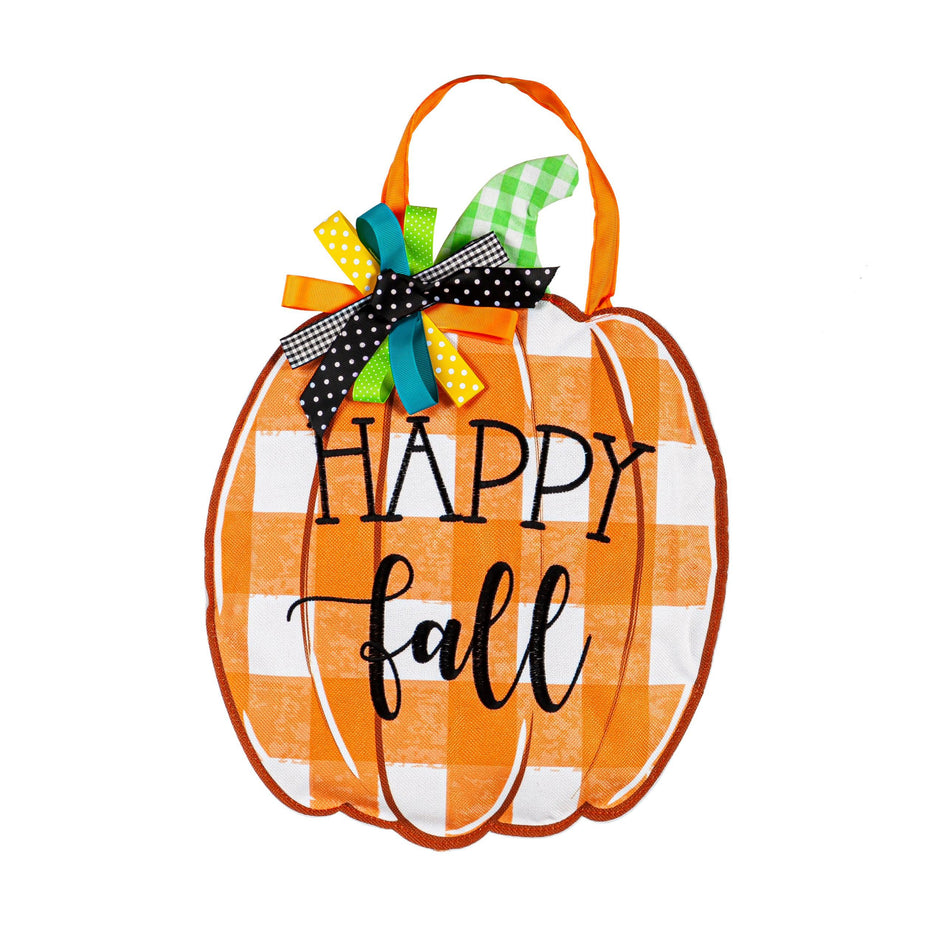 Happy Fall Pumpkin Door Décor