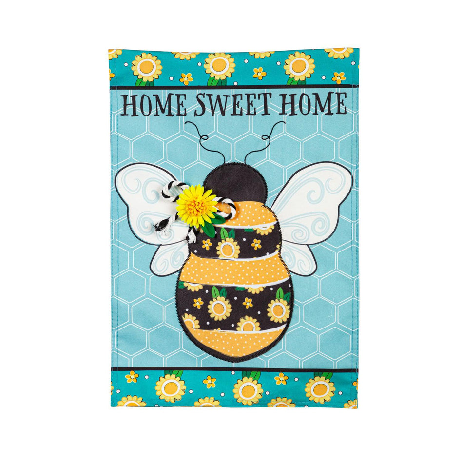 Home Sweet Home Bee Garden Flag