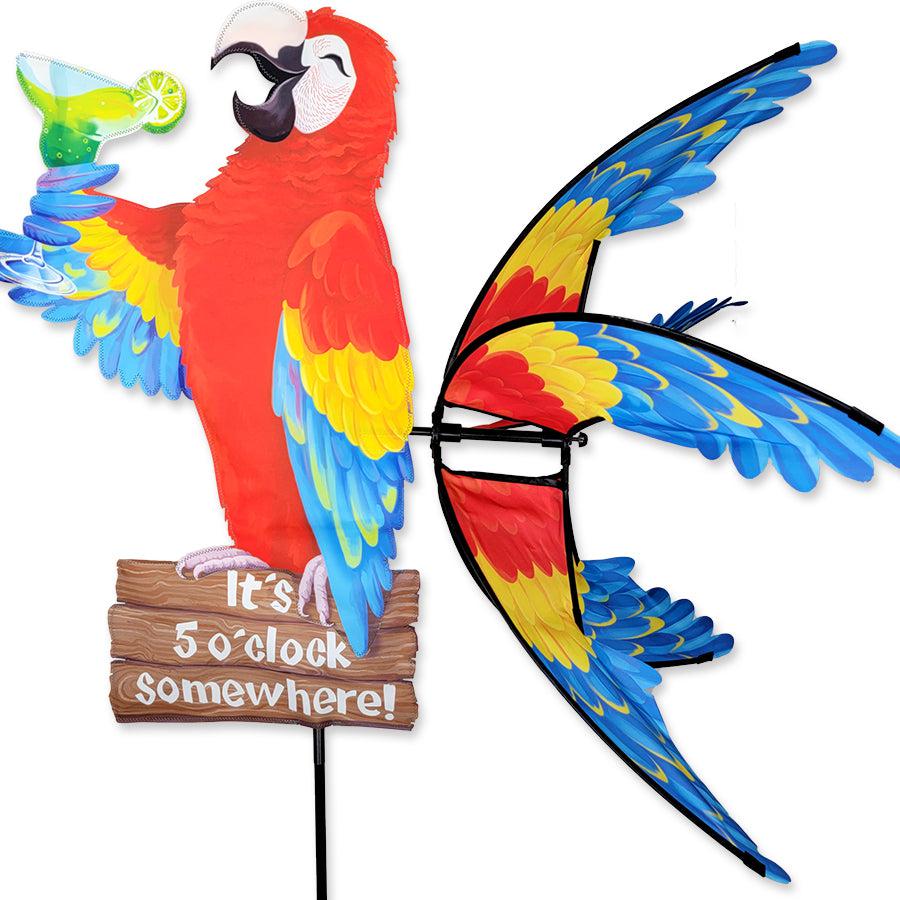 Island Parrot Five O'Clock Somewhere 37" Spinner-Spinner-Fly Me Flag