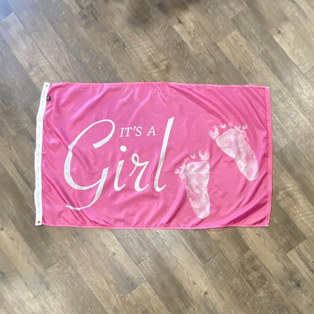 It's a Girl 3' x 5' Flag