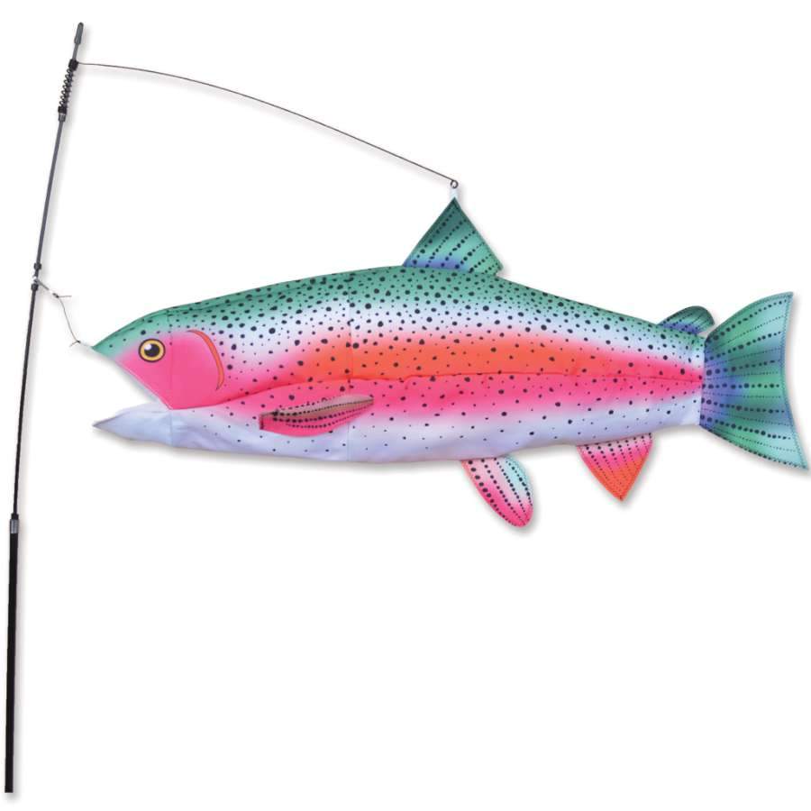 Rainbow Trout Swimming Fish Windsock | Fly Me Flag