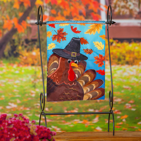 Turkey Time Garden Flag