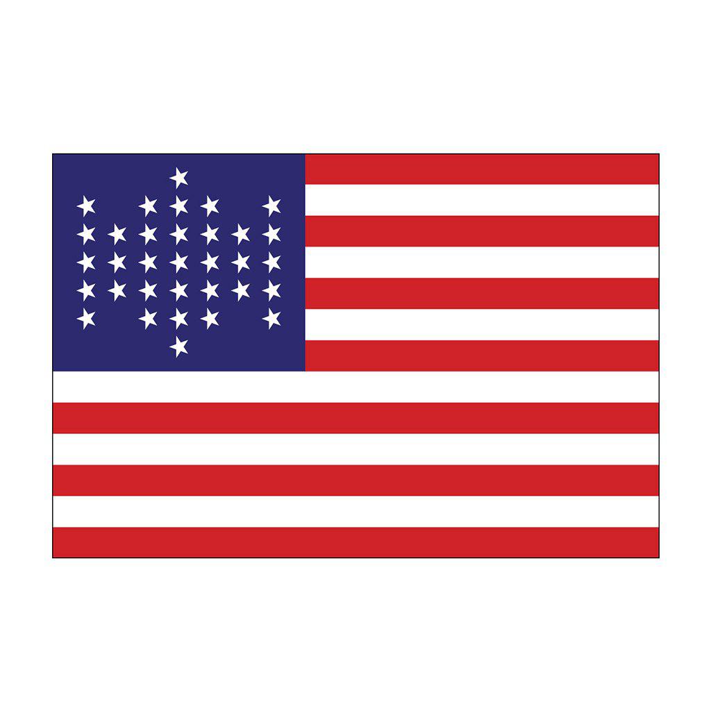 thumbnail interactive-video image 1 of 3x5 Ft 33 Star American Flag – Fort Sumter Civil War Era, Union Army Banner, Nylon 1 of 4