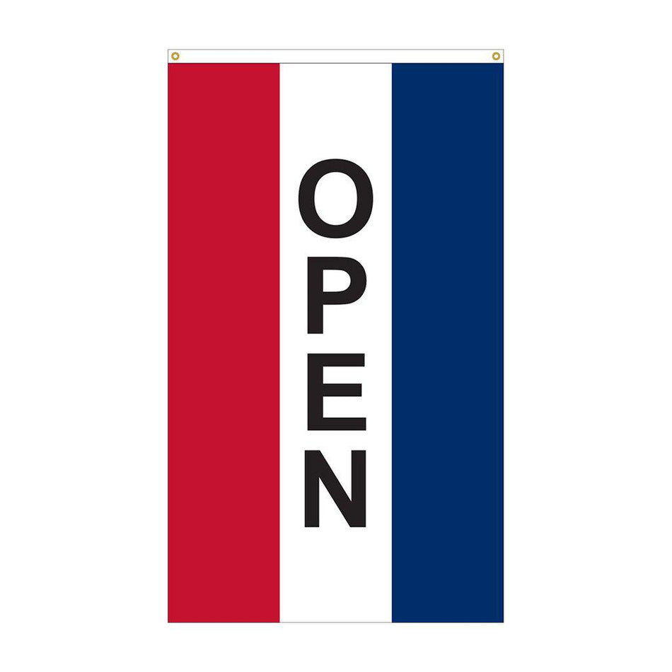 3' x 5' Open Message Vertical Flag