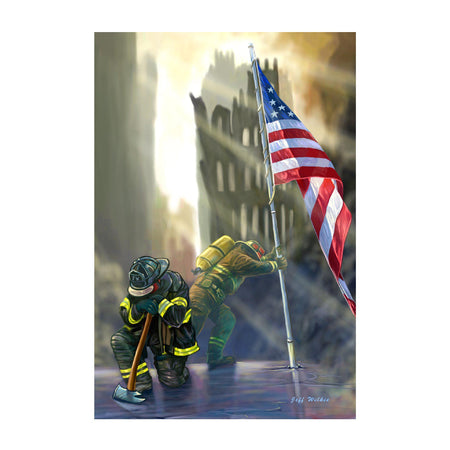 American Heroes garden flag