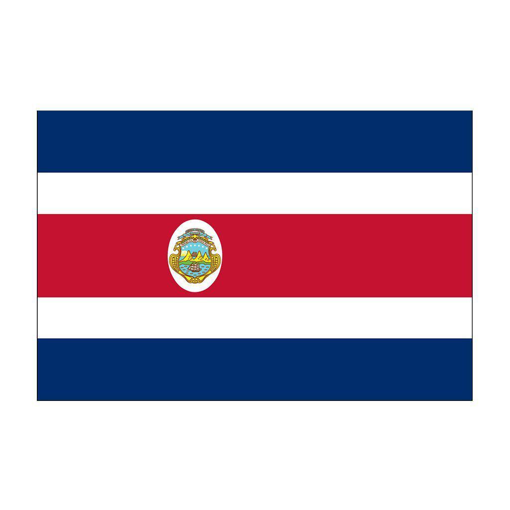 Costa Rica Flags with Seal