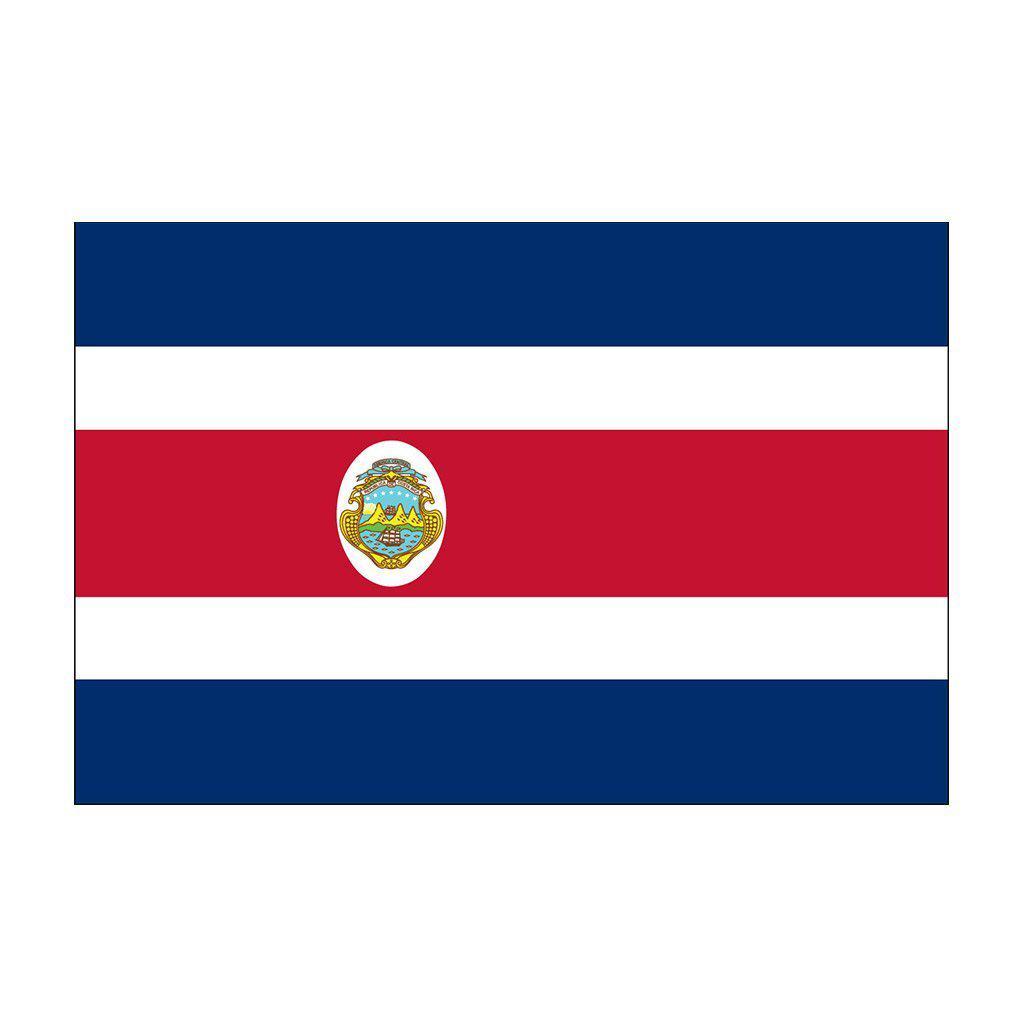 Costa Rica Flags with Seal