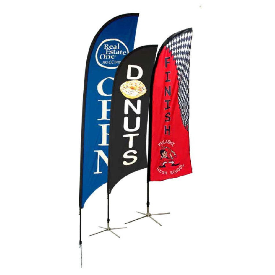 Custom Wave Banners, Feather Flags, and Vertical Advertising Banners