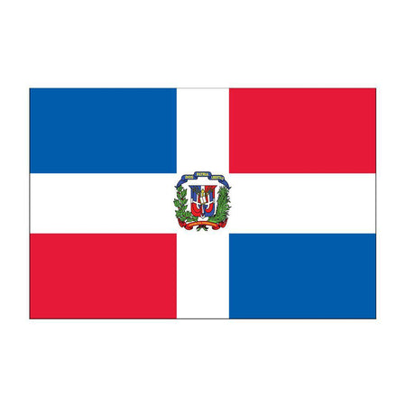 Dominican Republic Flags with Seal
