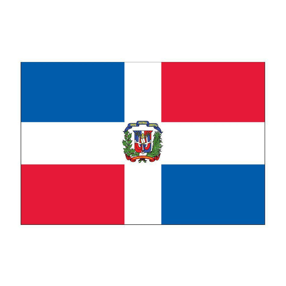 Dominican Republic Flags with Seal