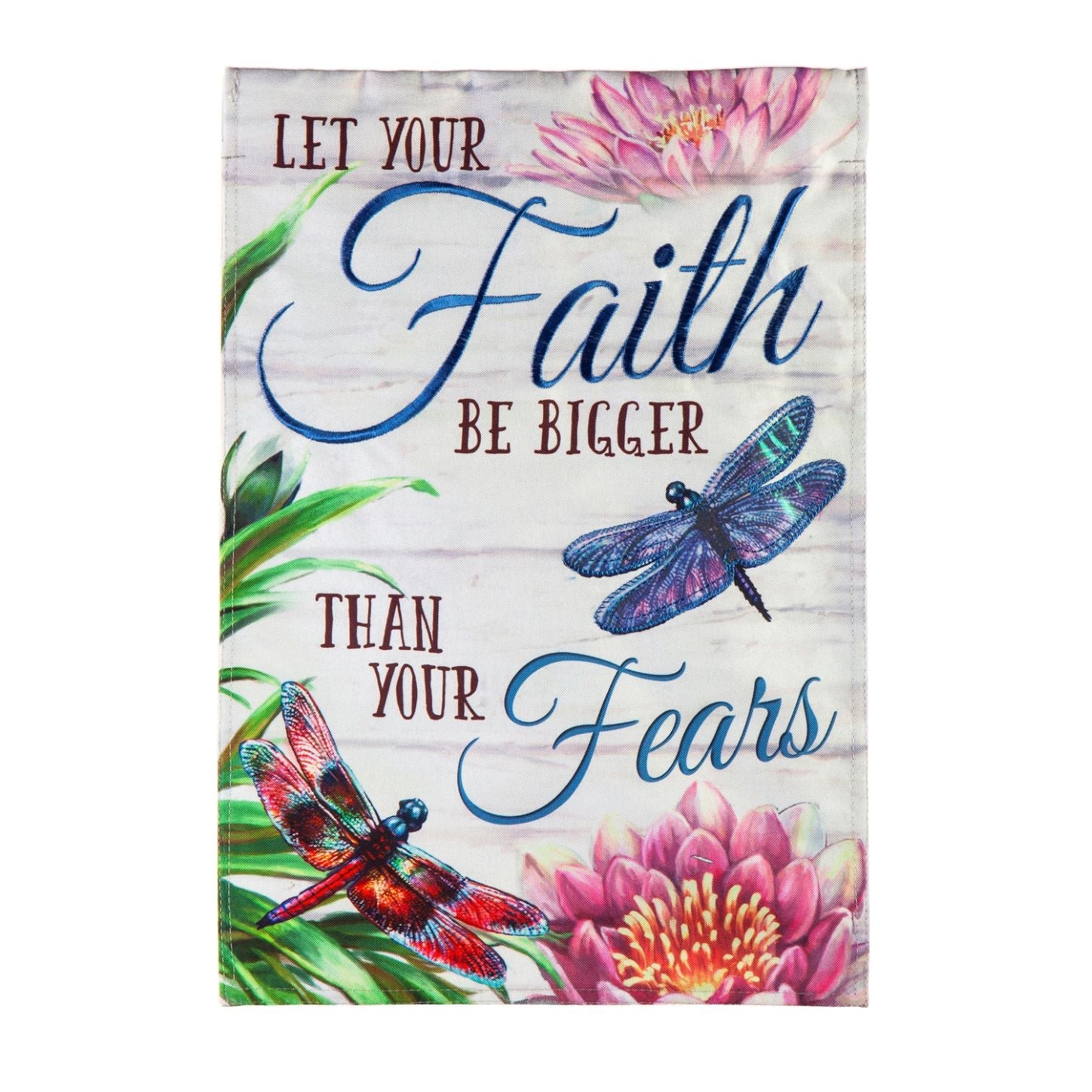 Faith Be Bigger Than Fear Garden Flag Faith Flags Fly Me Flag