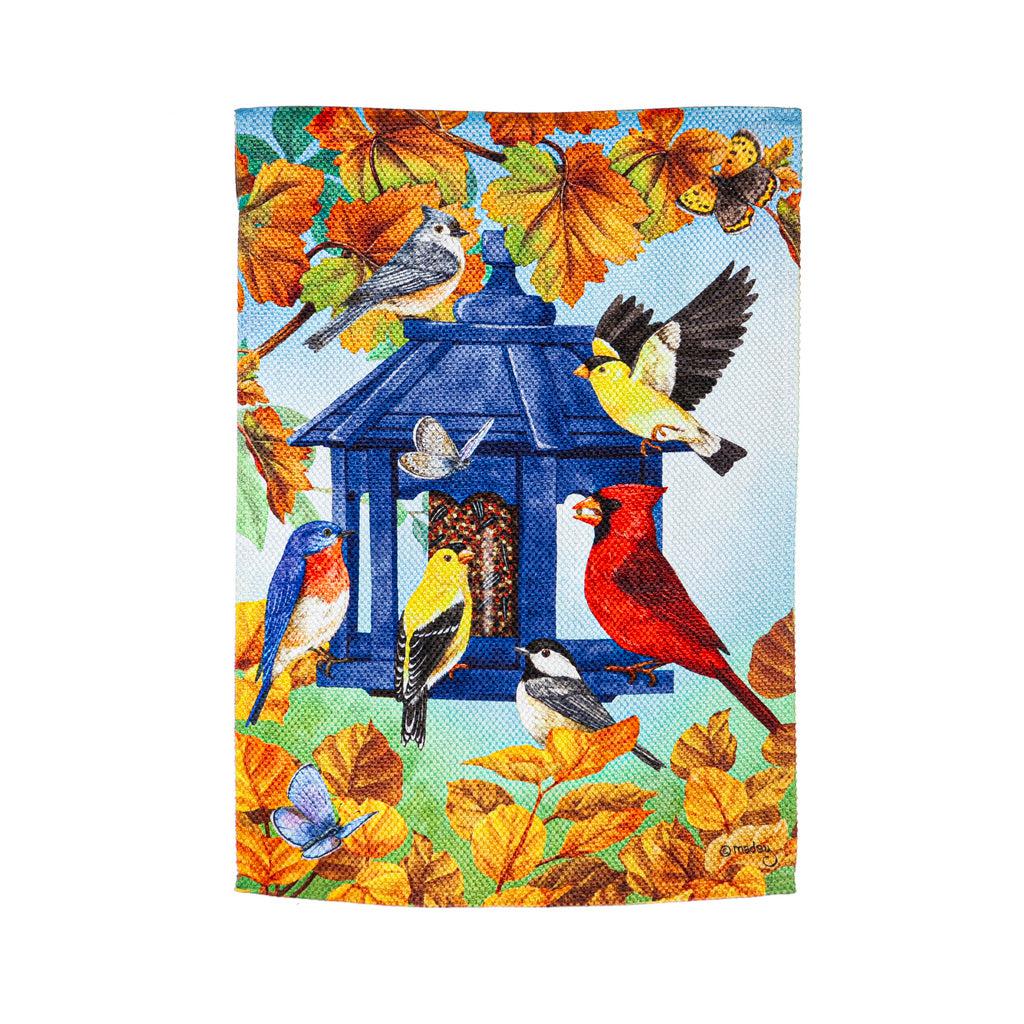 Fall Feeder Garden Flag | Autumn Flags | Fly Me Flag