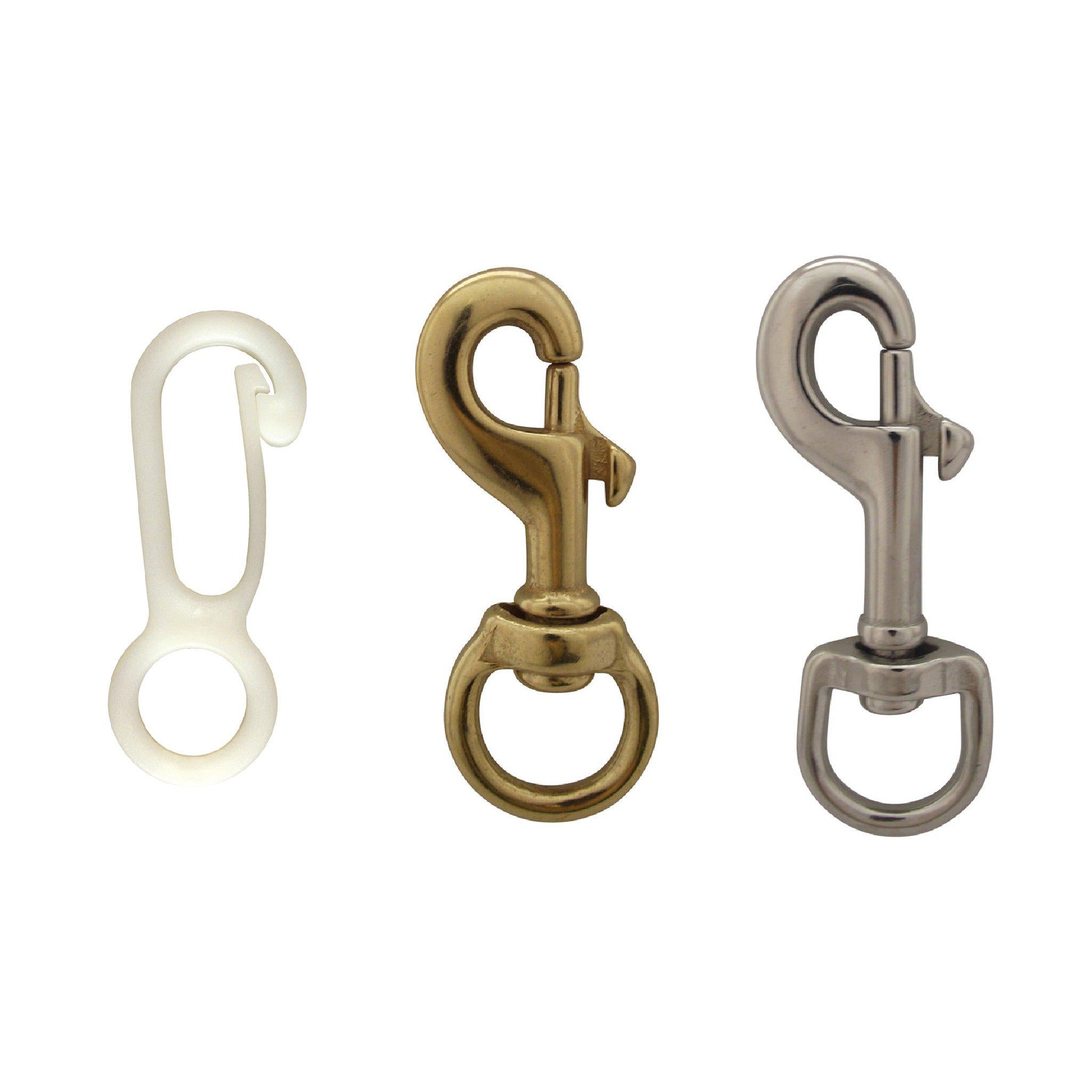 Flagpole Snaps, Nylon, Brass & Stainless Flag Clips