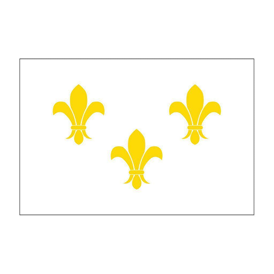 Fleur-de-lis (white-3) Flags