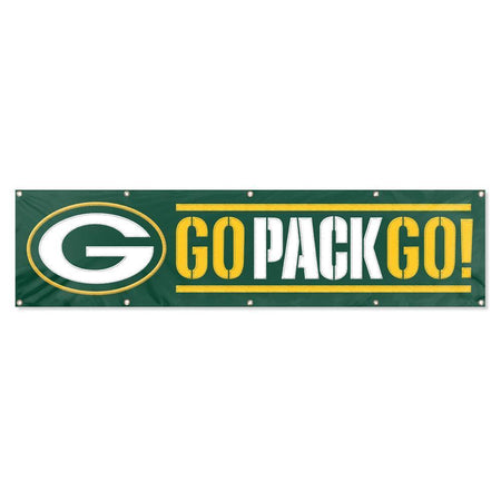 Green Bay Packers "Go Pack Go" Banner-Banner-Fly Me Flag