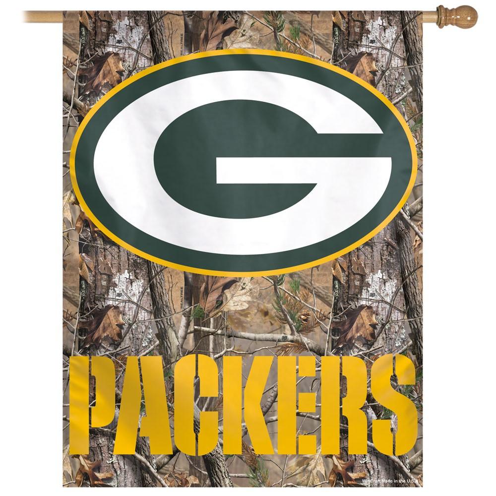 Green Bay Packers Large Logo Double Sided Garden Banner Flag