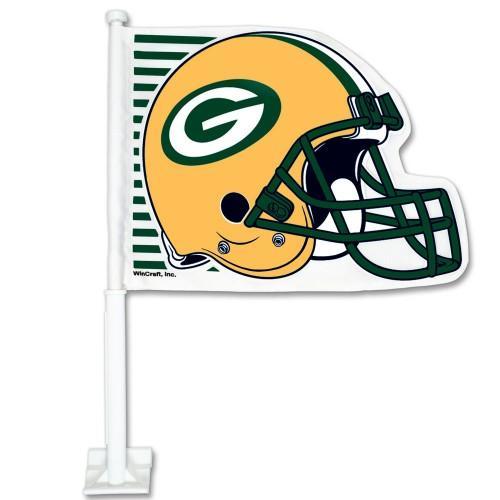 Green Bay Packers Fabric Helmets GREEN Background White Yellow 