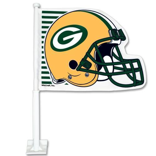 Green Bay Packers Shaped Car Flag
