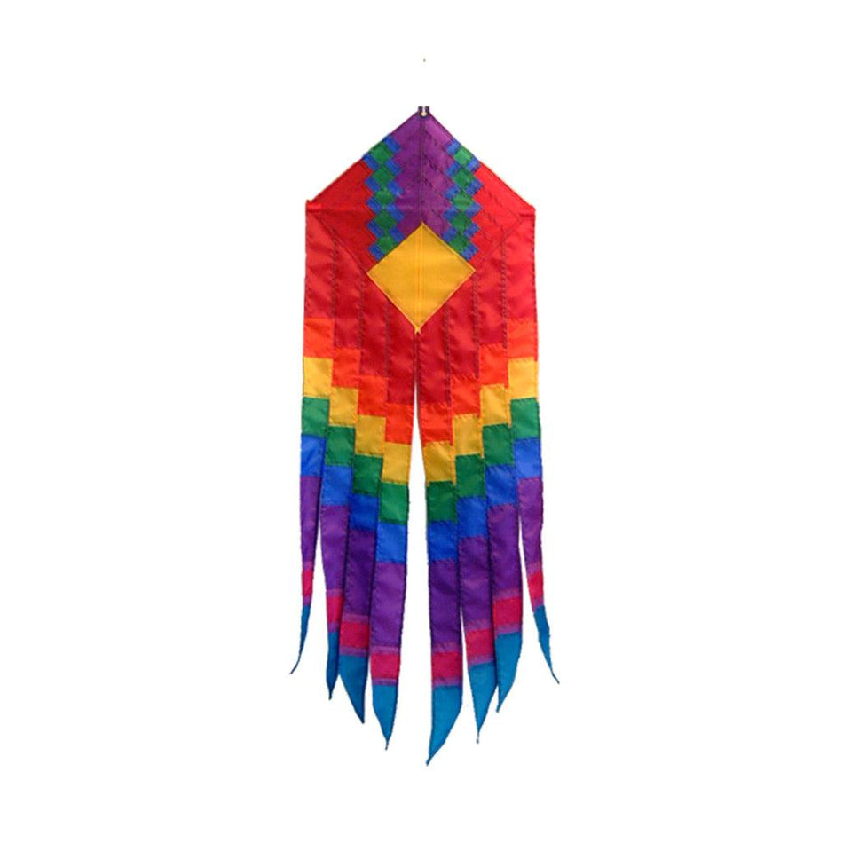 SoundWinds banners, designed by textile artist David Ti, are inspired by Native American artwork with vibrant colors and bold designs to give a stunning accent to any home or business.