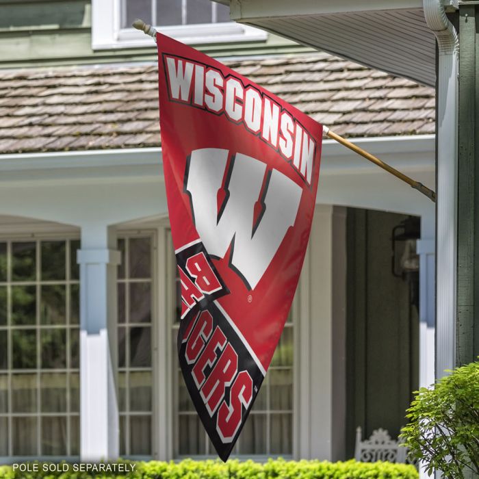 Wisconsin Badgers Logo House Banner-House Banner-Fly Me Flag