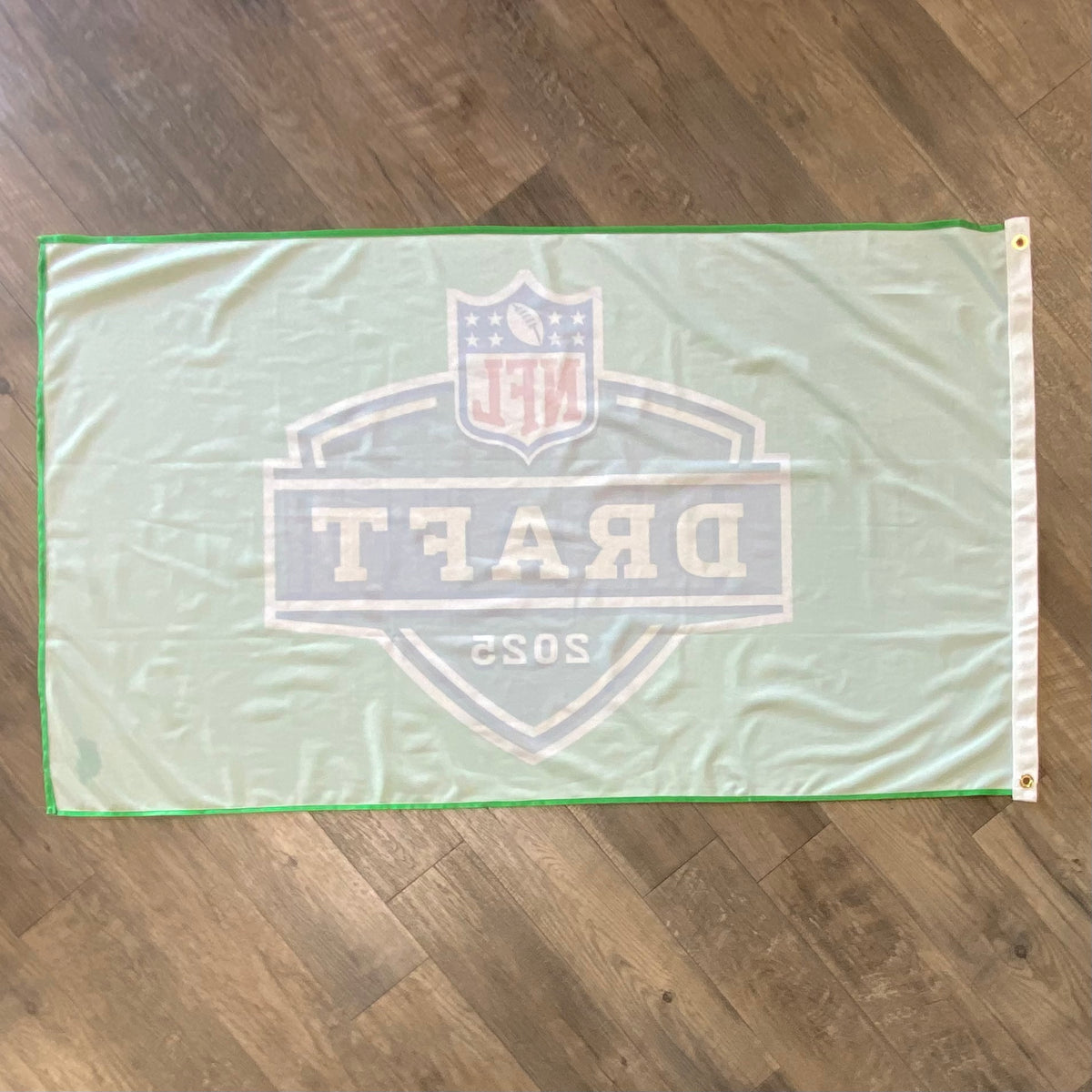 3’x5’ 2025 NFL Draft Green Green Bay Deluxe Flag