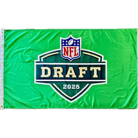 3’x5’ 2025 NFL Draft Green Green Bay Deluxe Flag