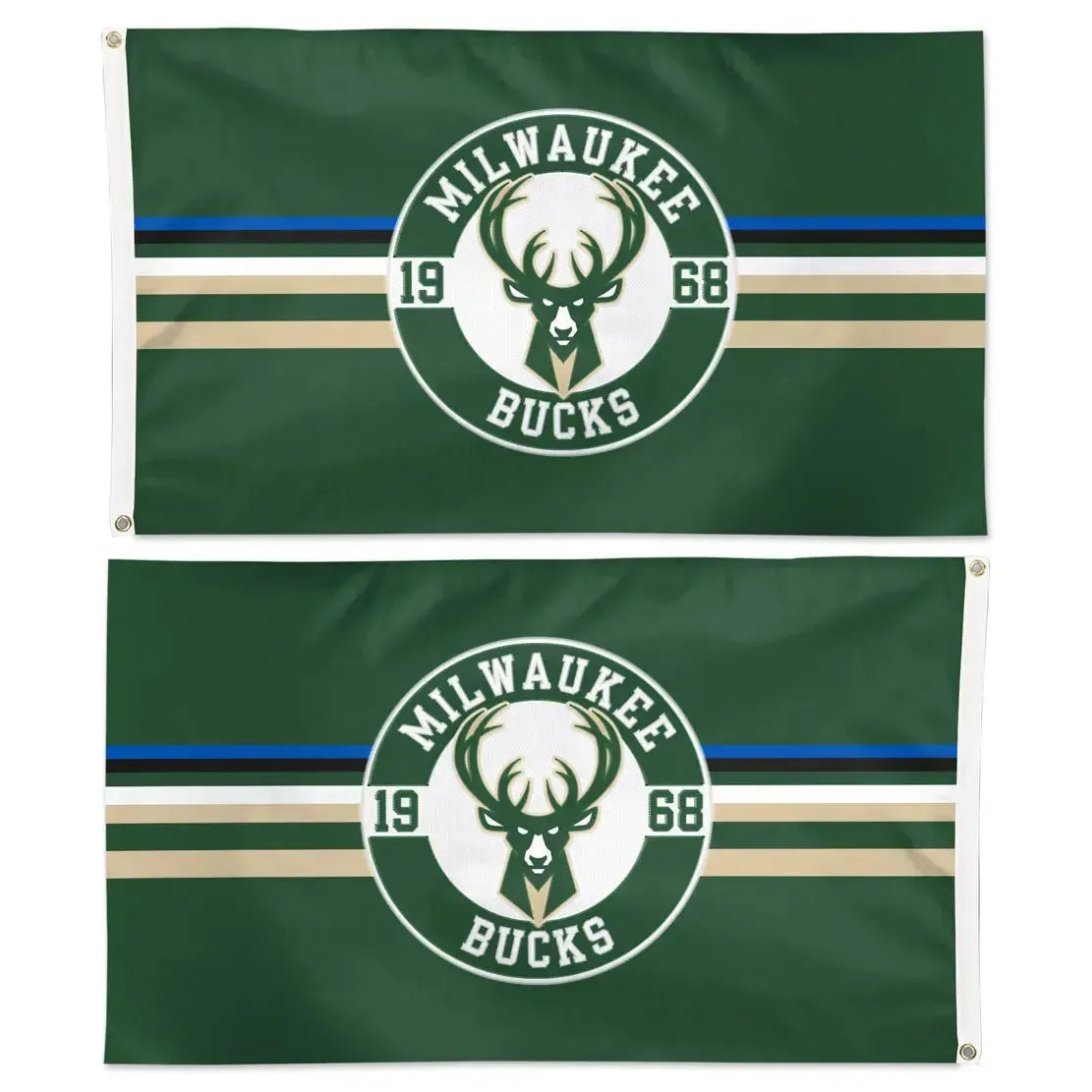 3' x 5' Applique Flag - Milwaukee Bucks-Flag