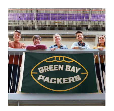 3' x 5' Deluxe Flag - Green Bay Packers Football-Flag-Fly Me Flag