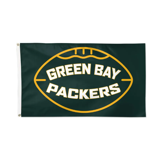 3' x 5' Deluxe Flag - Green Bay Packers Football-Flag-Fly Me Flag