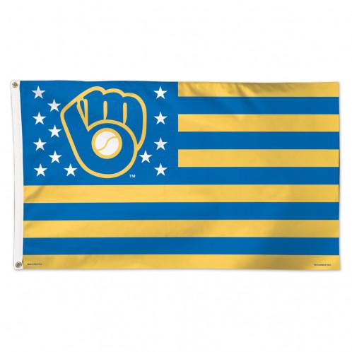Milwaukee Brewers Americana 3' x 5' Deluxe Flag-Flag-Fly Me Flag