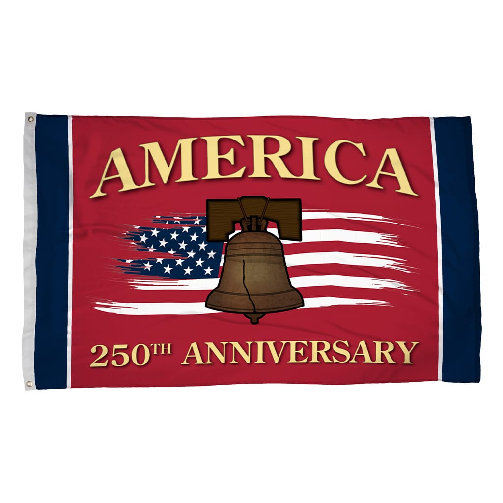 Celebrate America 250th Anniversary with 3x5 Liberty Bell Flag
