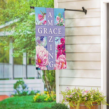 Amazing Grace Cross House Banner