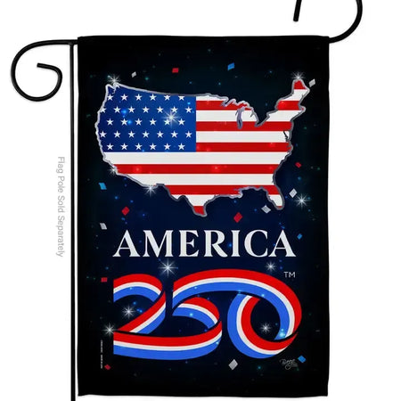 America 250 Celebration Garden Flag