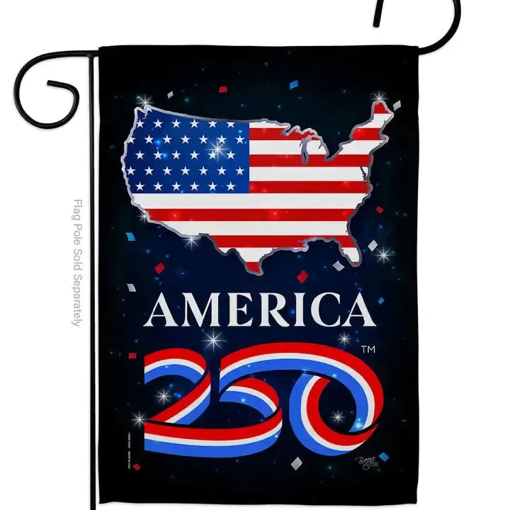 America 250 Celebration Garden Flag
