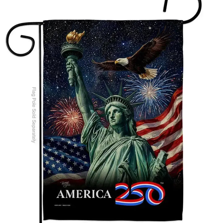America 250 Statue of Liberty Garden Flag