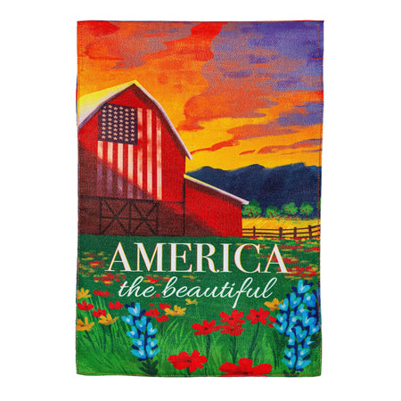 America The Beautiful Garden Flag