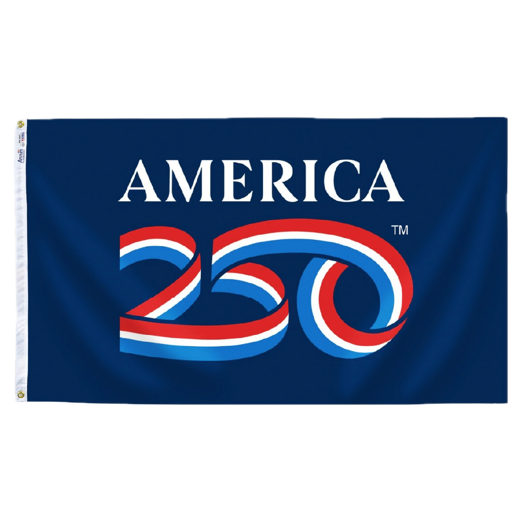 Outdoor America 250 Official Flags in 2x3, 3x5, 4x6 and 5x8 sizes