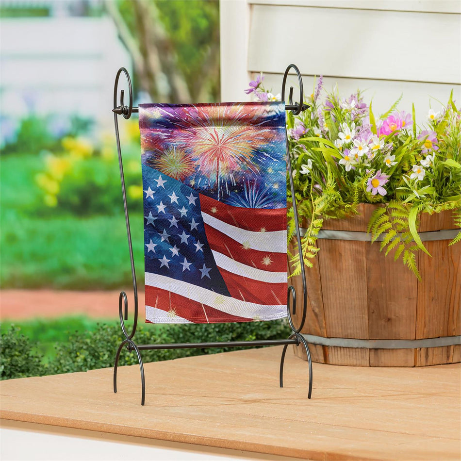 American Classic Fireworks Garden Flag