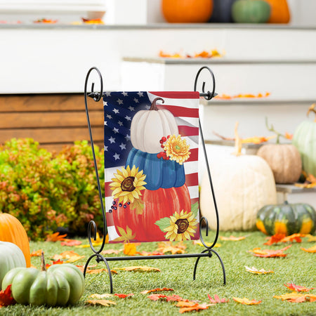 American Pumpkin Stack Garden Flag-Garden Flag-Fly Me Flag