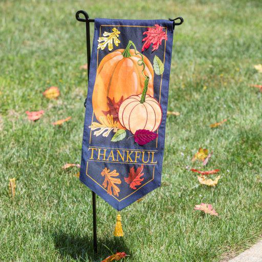 Autumn Pumpkins Textile Decor Flag