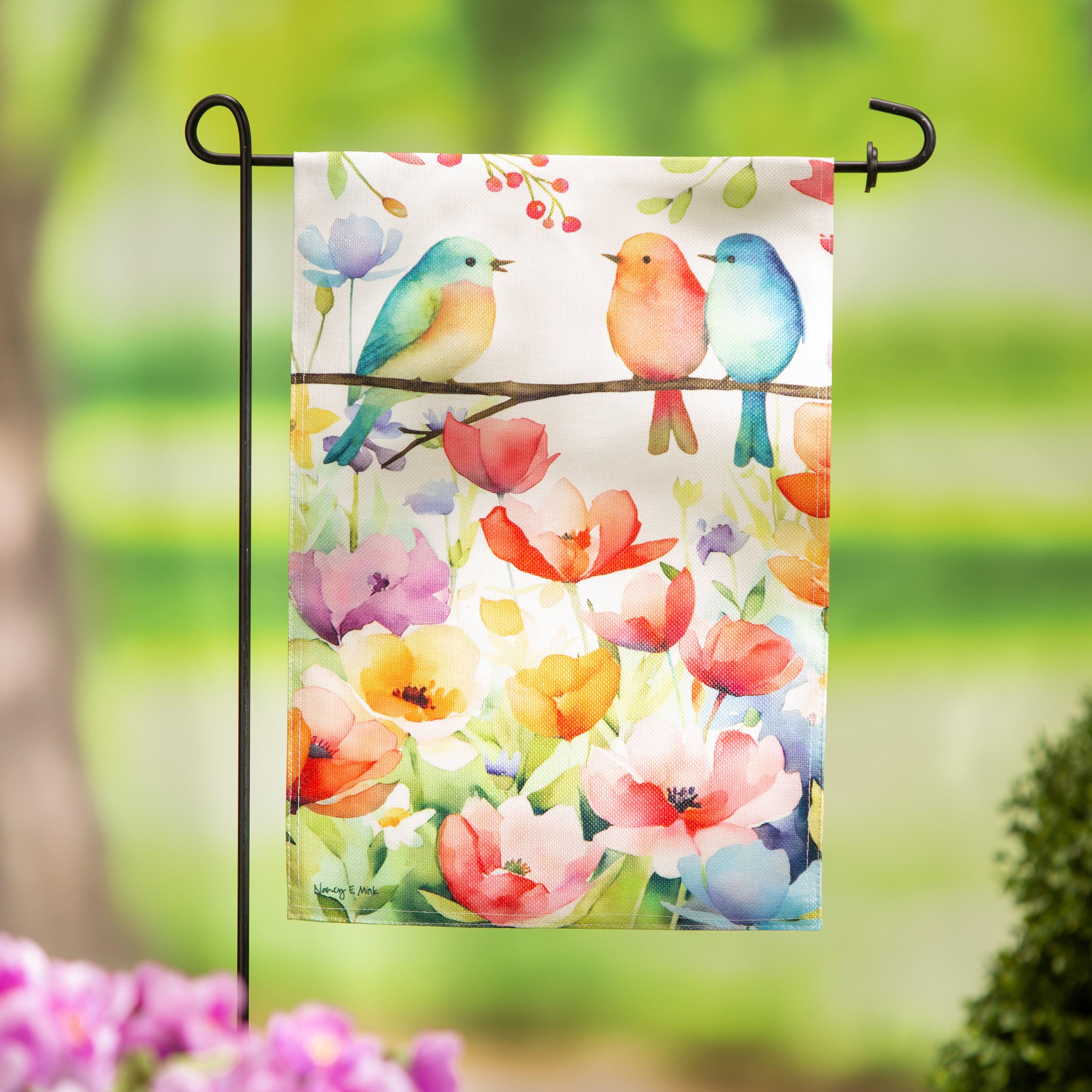 Bird Talk Garden Flag